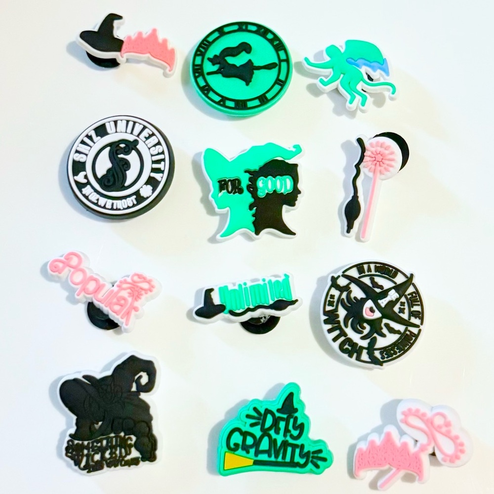 12 Wicked Croc Charms Jibbit Shoe Charm Disney Croc Charms